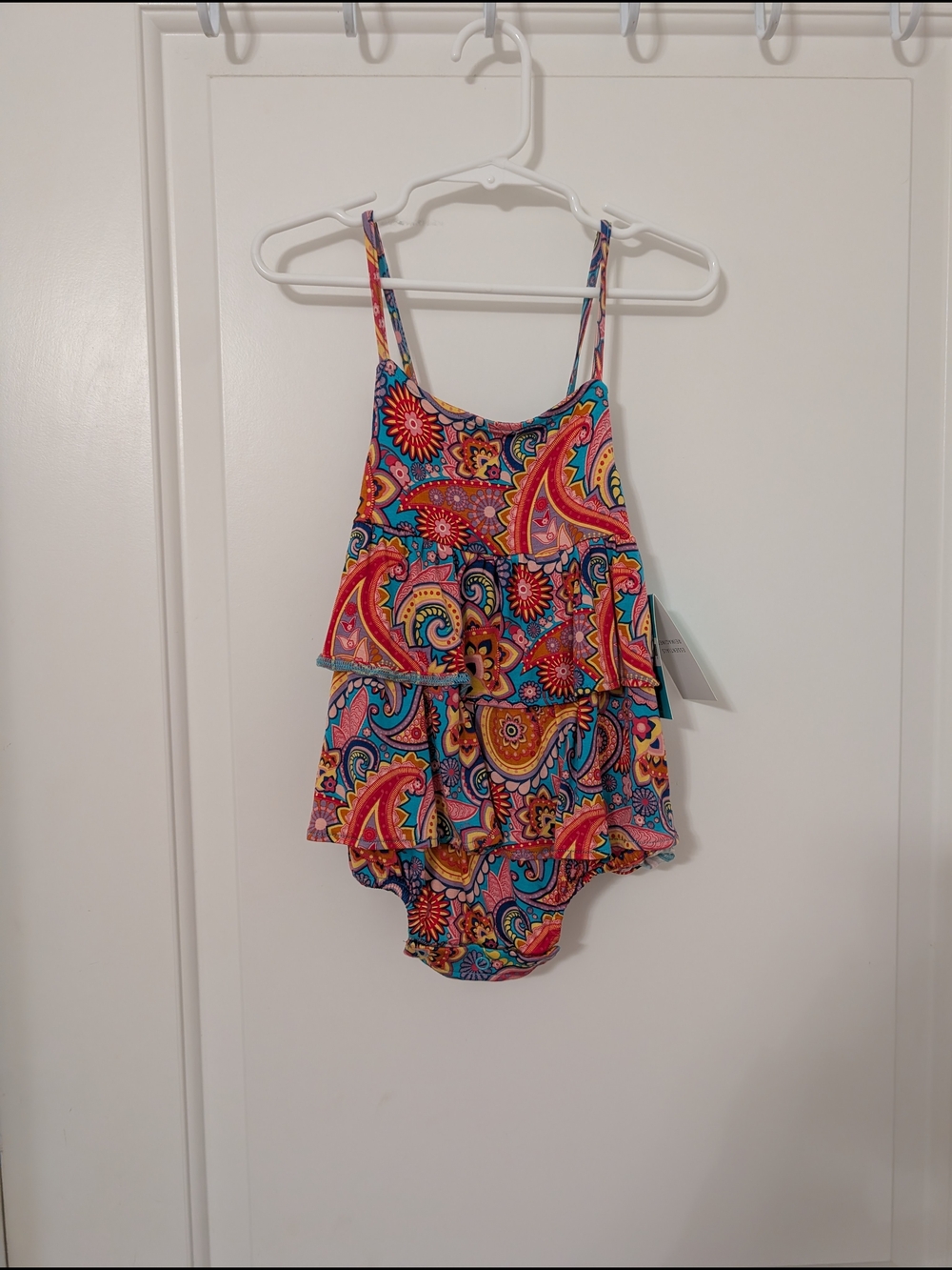 NWT Posh Peanut Elliana Ruffled Romper‎ Size 18-24m